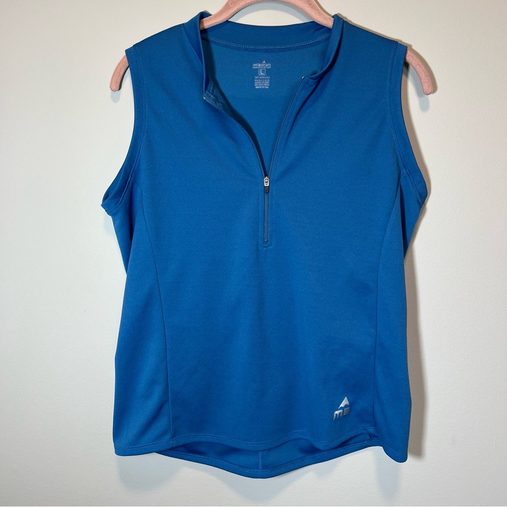 Mt.‎ Borah Women’s Blue Cycling Biking Jersey Tank Top Large